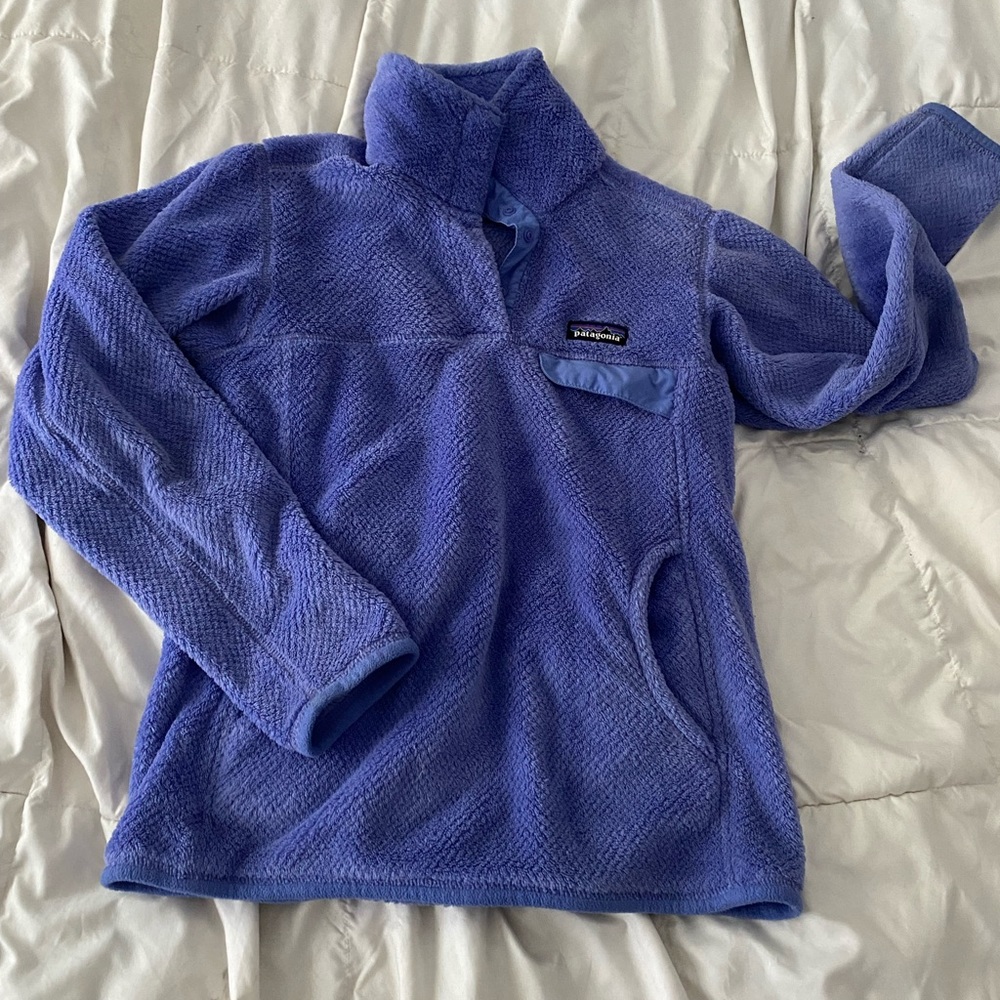 purple womens patagonia pullover